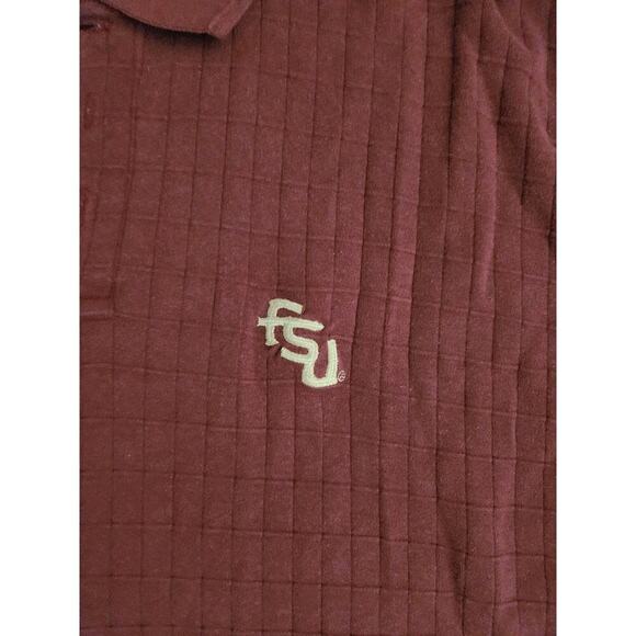 Nike Team Sports Polo Shirt Mens Sz XL Burgundy Short Sleeve embroidered FSU - Picture 4 of 7